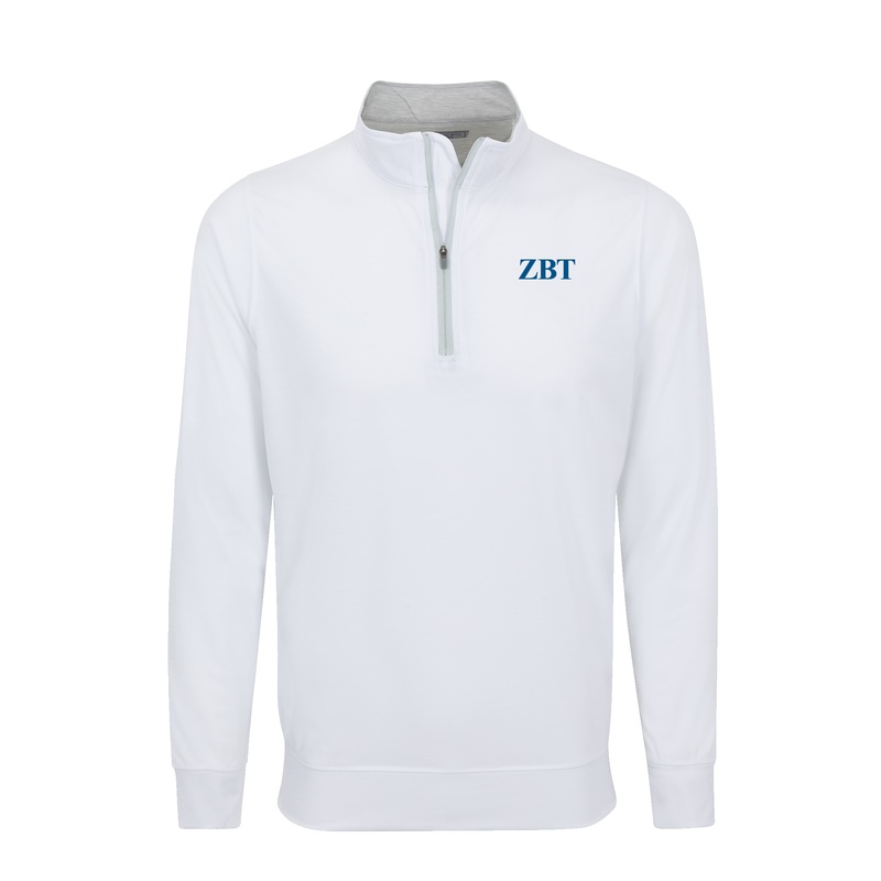 Zeta Beta Tau DriRelease Performance Pullover White