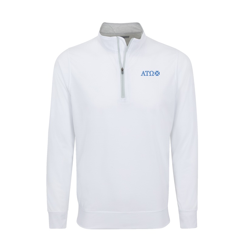 Alpha Tau Omega DriRelease Performance Pullover White