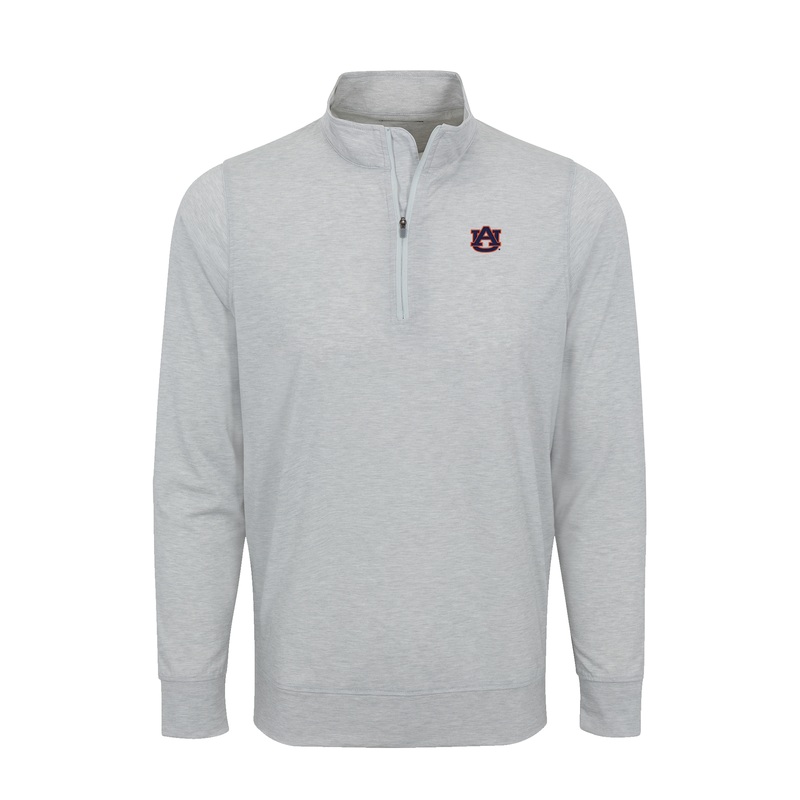 Auburn DriRelease Performance Pullover Light Grey