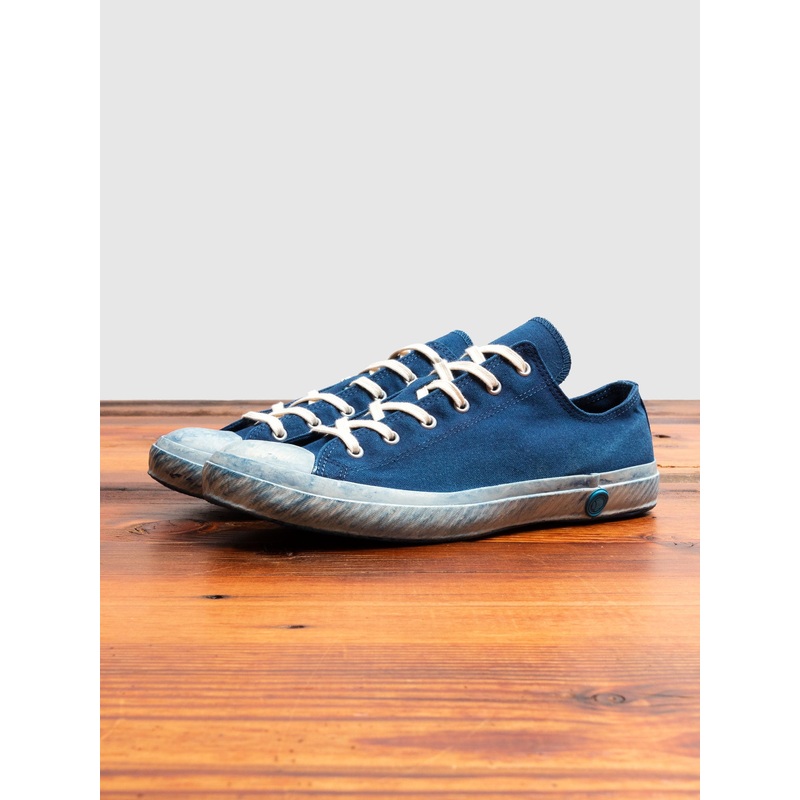 01JPB Low Top Sneaker in Natural Indigo Overdye