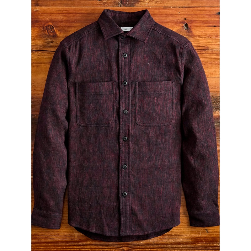 Ames Workshirt in Indian Madder/Iron Canvas