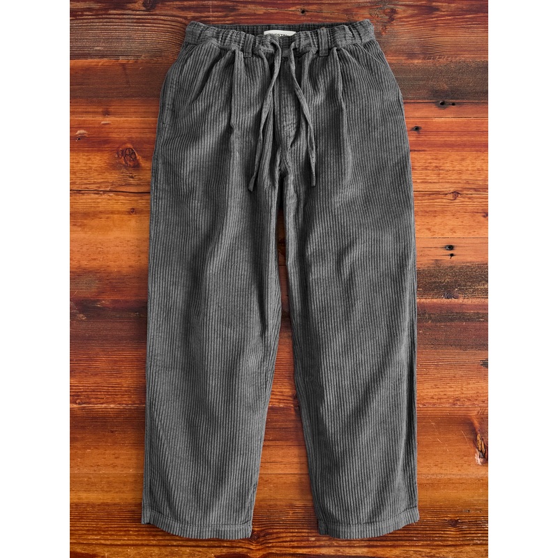 Doune Corduroy Pants in Charcoal Jumbo Cord