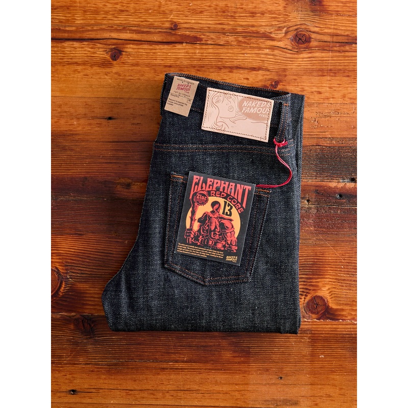 “Elephant 13 – Red Core” 21oz Selvedge Denim – Easy Guy Fit