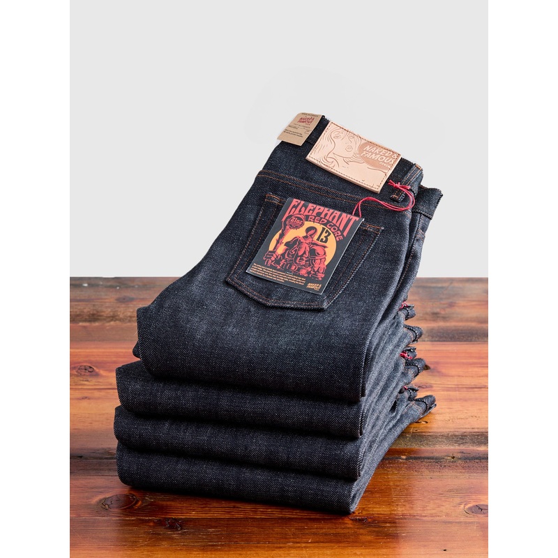 “Elephant 13 – Red Core” 21oz Selvedge Denim – Weird Guy Fit