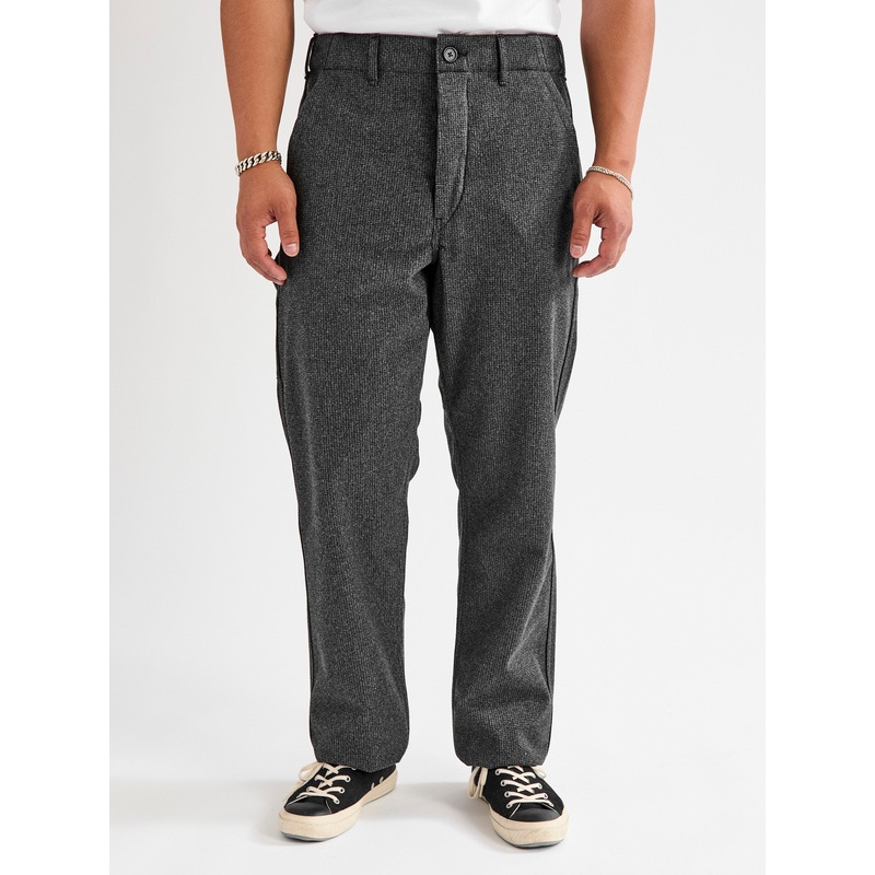 French Work Pants in Charcoal Houndstooth