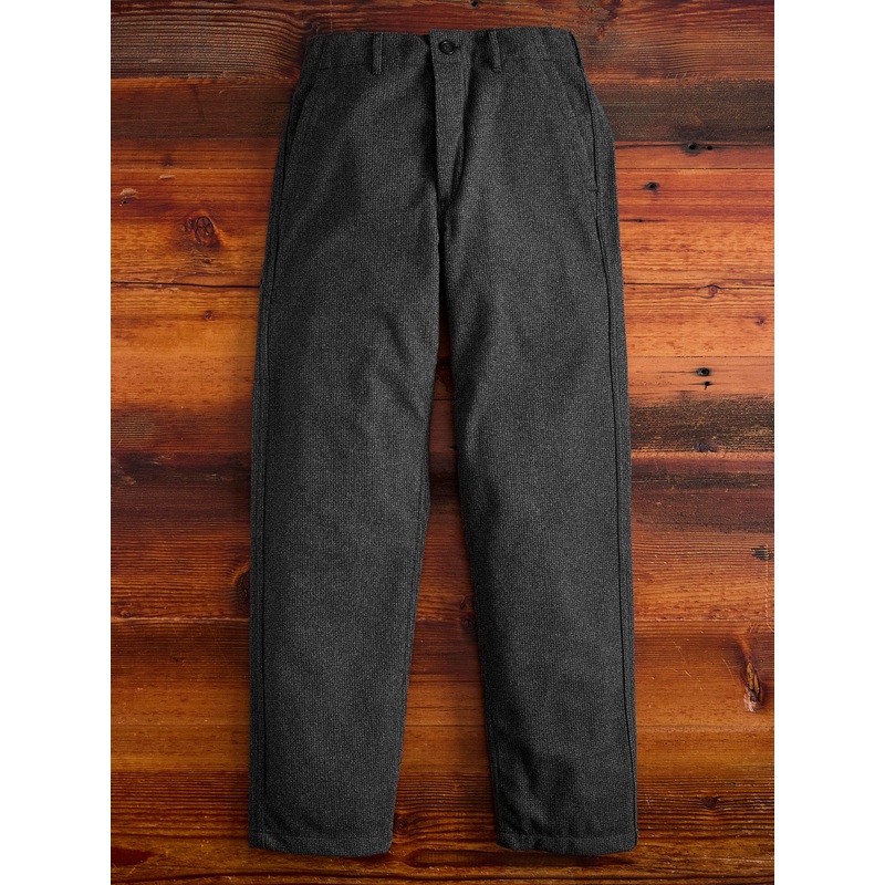 French Work Pants in Charcoal Houndstooth