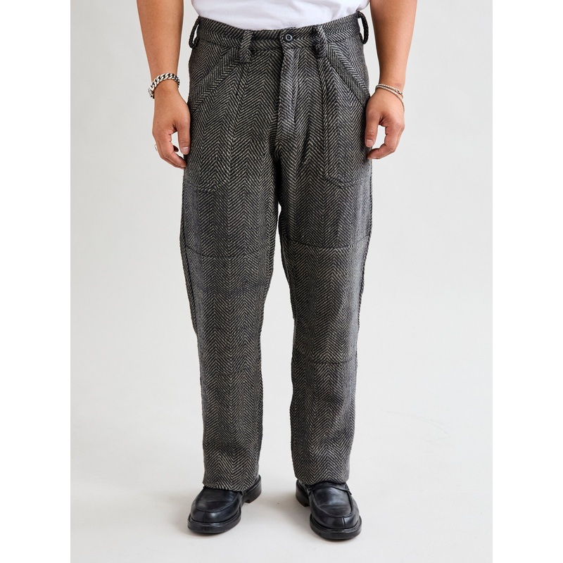 Isaac Pants in Iron/Charcoal Herringbone