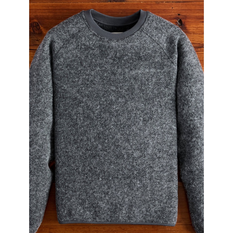 Junction Sweat Jumper in Grey Wool