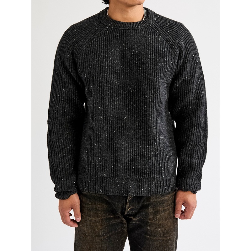 Nep Merino Kenny Crewneck in Black