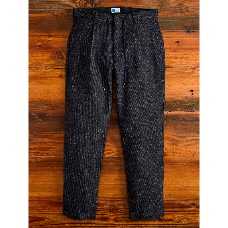 12oz Denim Tweed Easy Tapered Pants in Indigo