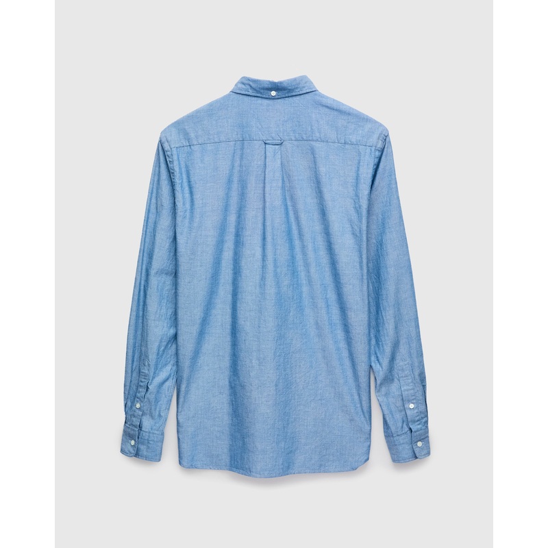 Chambray Button-Down Shirt in Blue