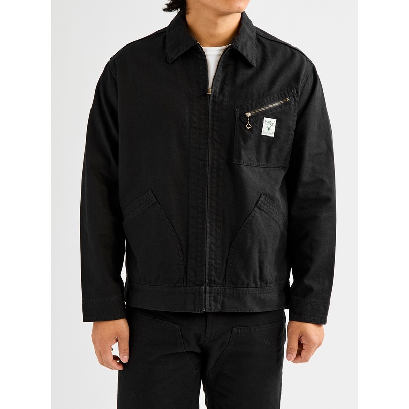 11.5oz Cotton Canvas Work Jacket in Black