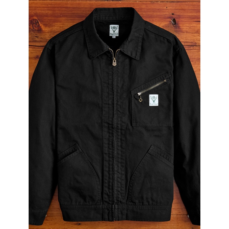 11.5oz Cotton Canvas Work Jacket in Black