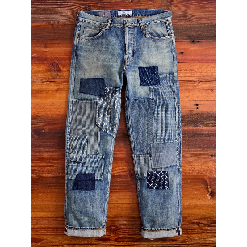 MG115 Boro Repair Selvedge Denim – Classic Straight Fit