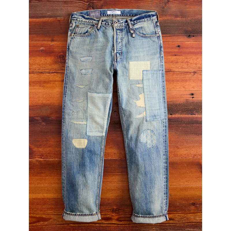 MG118 Boro Repair Selvedge Denim – Classic Straight Fit
