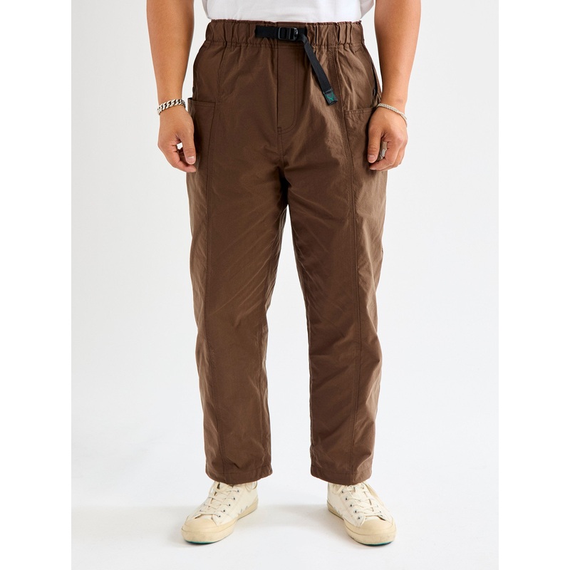 Nylon Oxford Belted C.S Pant in Brown