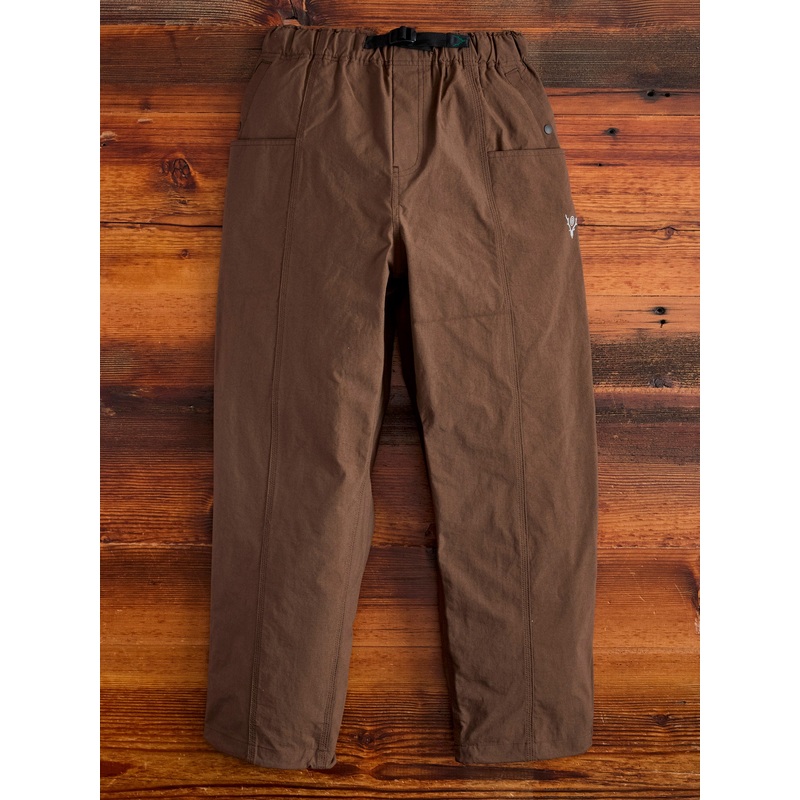 Nylon Oxford Belted C.S Pant in Brown