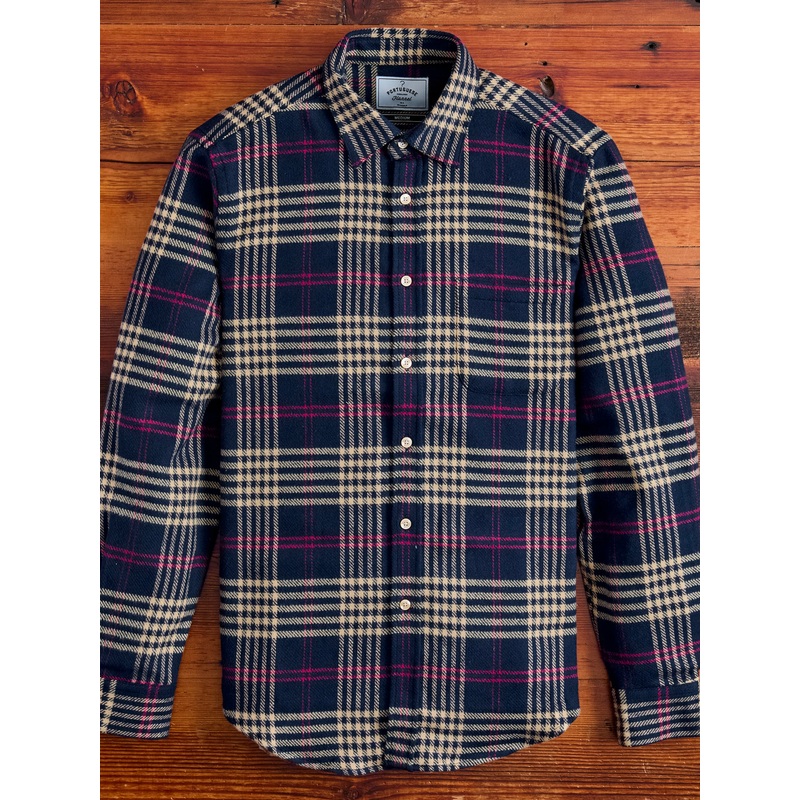 Pomar Button-Up Shirt in Navy