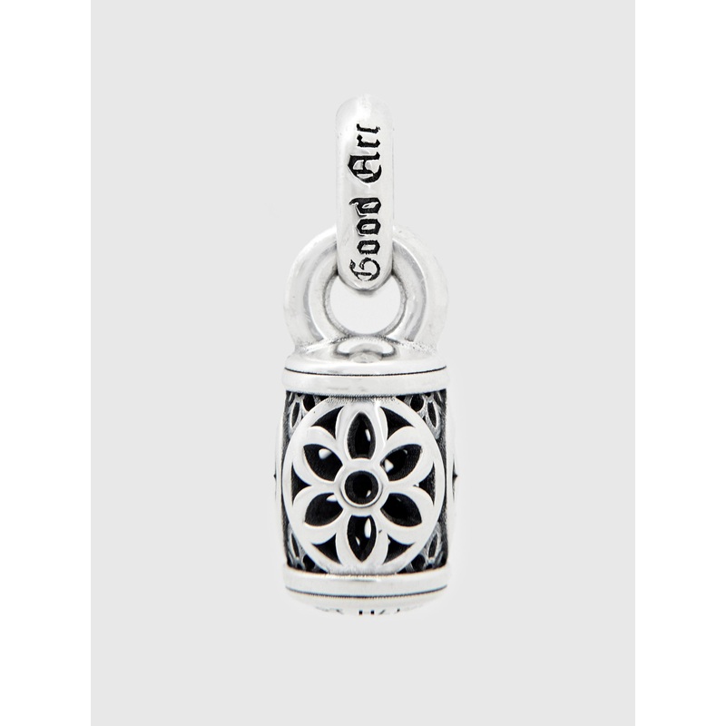 Baby Barrel Pendant in Sterling Silver