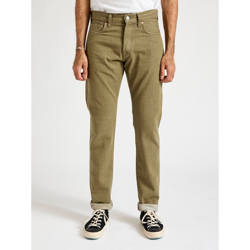 MXJE1207 “British Army Green” 10.5oz Selvedge Denim – Slim Tapered Fit