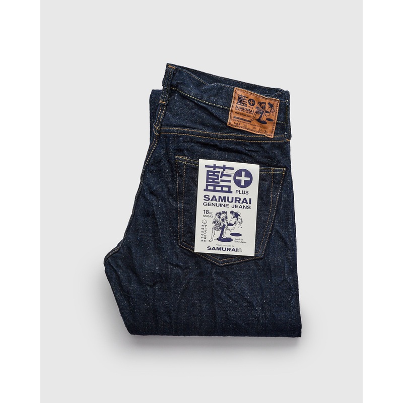 S500AX “Ai-Plus” 18oz Natural Indigo Selvedge Denim – Regular Straight Fit