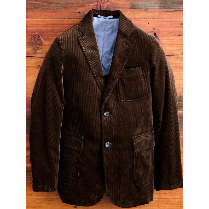 3B Comfort Corduroy Jacket in Dark Brown