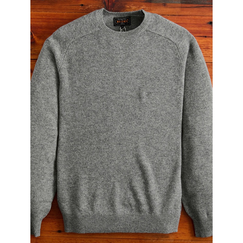 9G Crewneck Knit Sweater in Grey