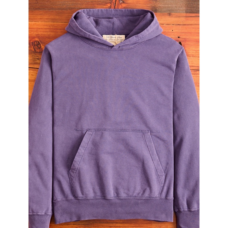 Special Finish Pullover Hoodie in Purple Navy