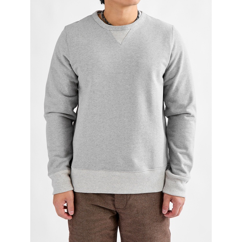 3S48 “Good Originals” Heavyweight Loopwheel Sweatshirt in Melange Grey