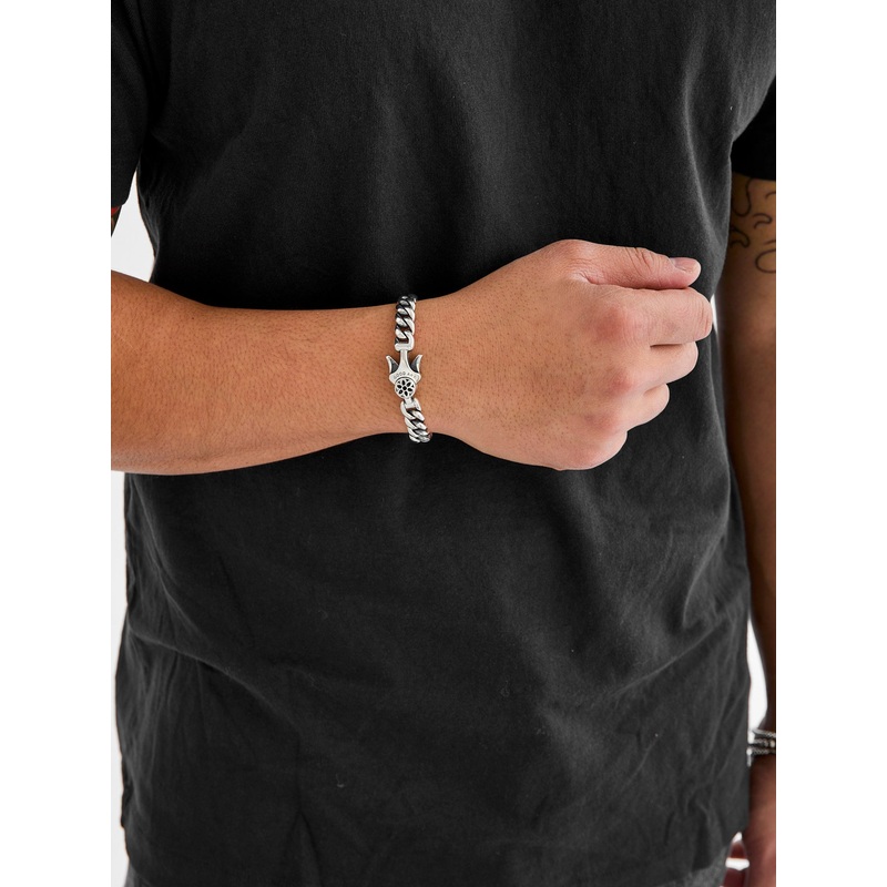 Model 10 Bracelet Size 4A in Sterling Silver