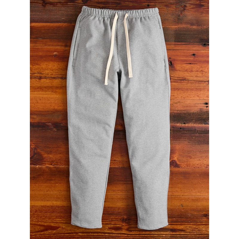 3S50 “Good Originals” Heavyweight Loopwheel Sweatpants in Heather Grey