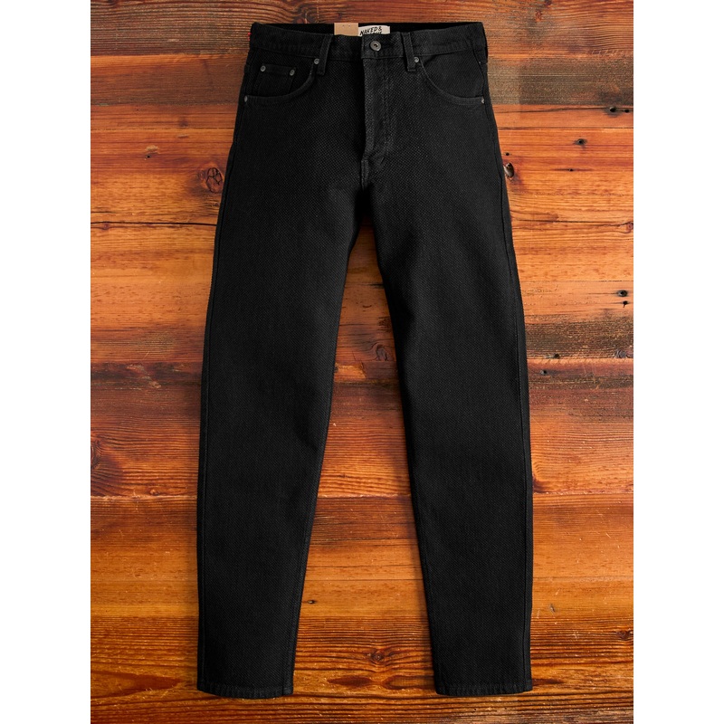 “Black Kikko” 12.5oz Jacquard Denim – Easy Guy Fit