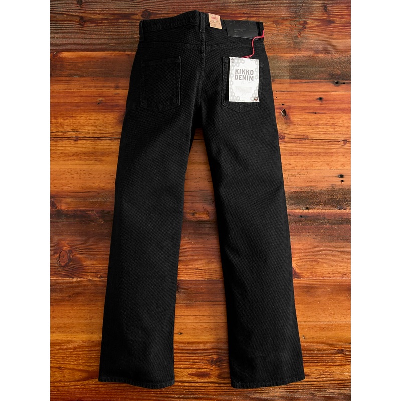 “Black Kikko” 12.5oz Jacquard Denim – Strong Guy Fit