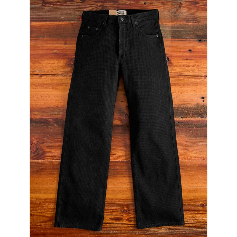 “Black Kikko” 12.5oz Jacquard Denim – Strong Guy Fit