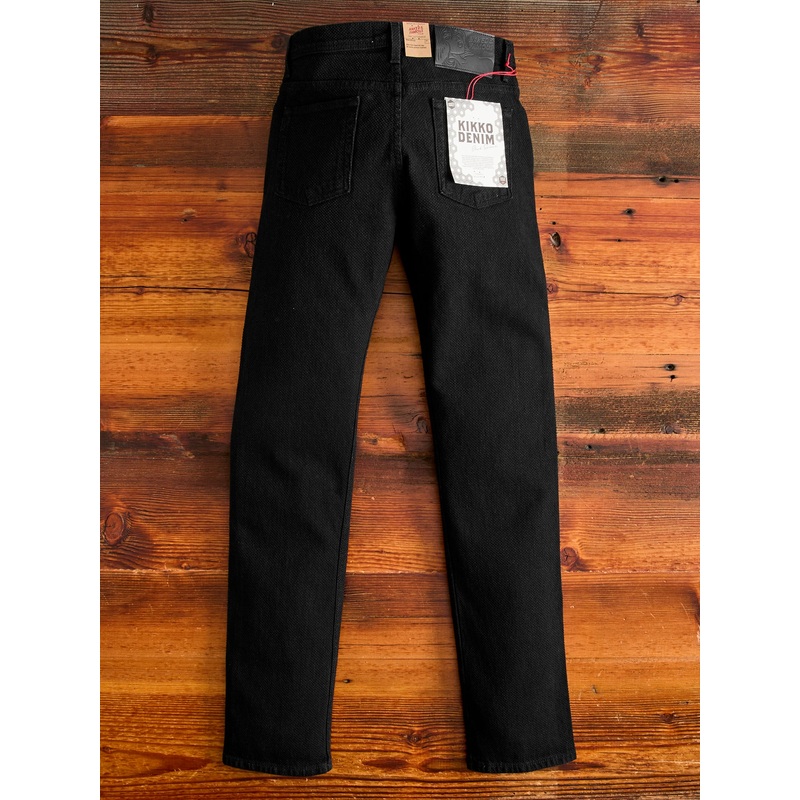 “Black Kikko” 12.5oz Jacquard Denim – Weird Guy Fit