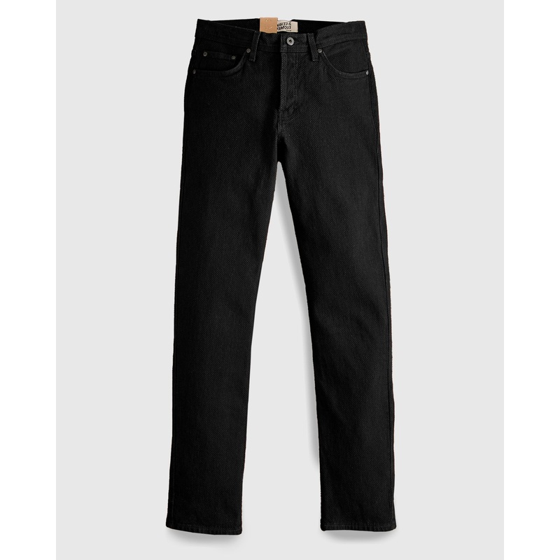 “Black Kikko” 12.5oz Jacquard Denim – Weird Guy Fit