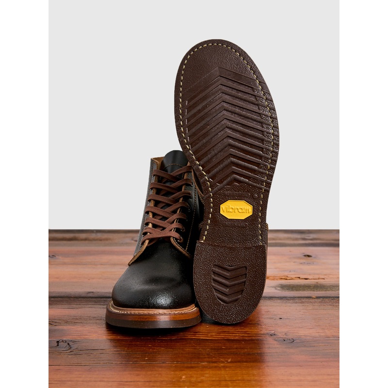 M-43 Service Shoe Boot in Horween Waxed Flesh Dark Brown