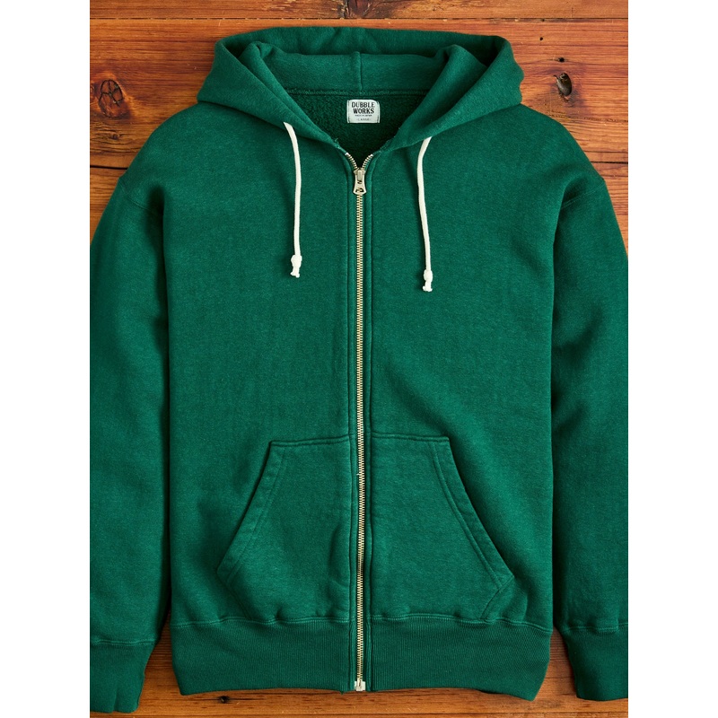 Tsuriami Loopwheel Zip Hoodie in Green