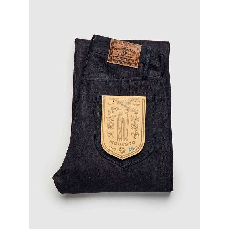 “Blue Brown Modesto” 16oz Selvedge Denim – Straight Fit