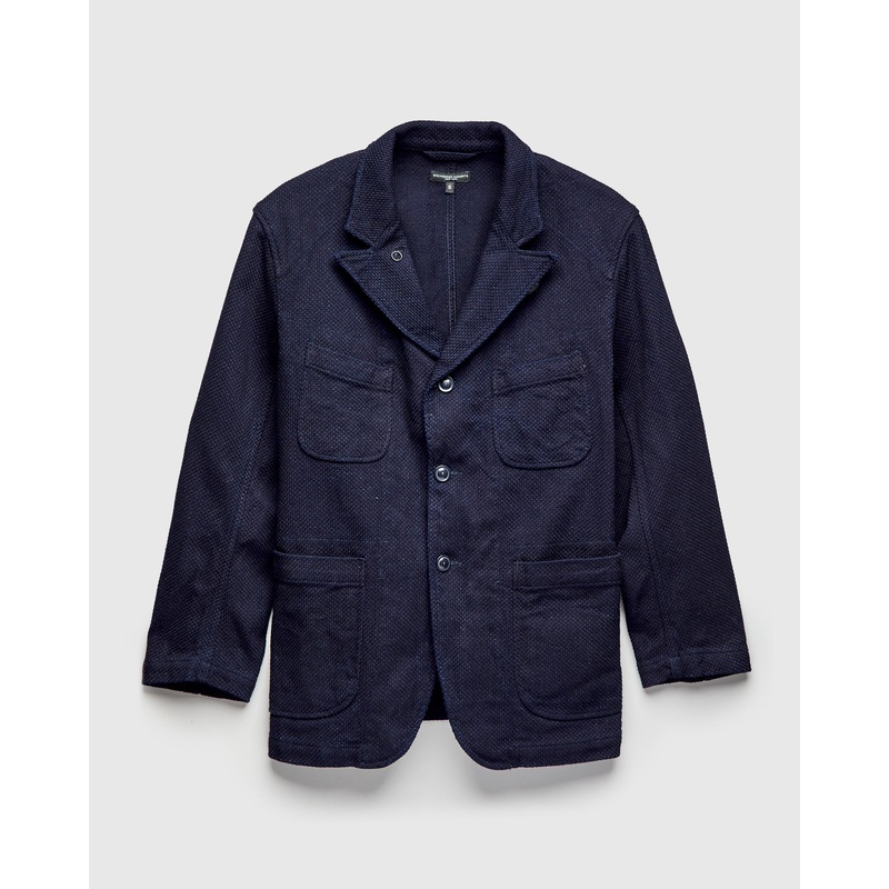 “No-Gi” Bedford Jacket in Indigo Heavyweight Sashiko