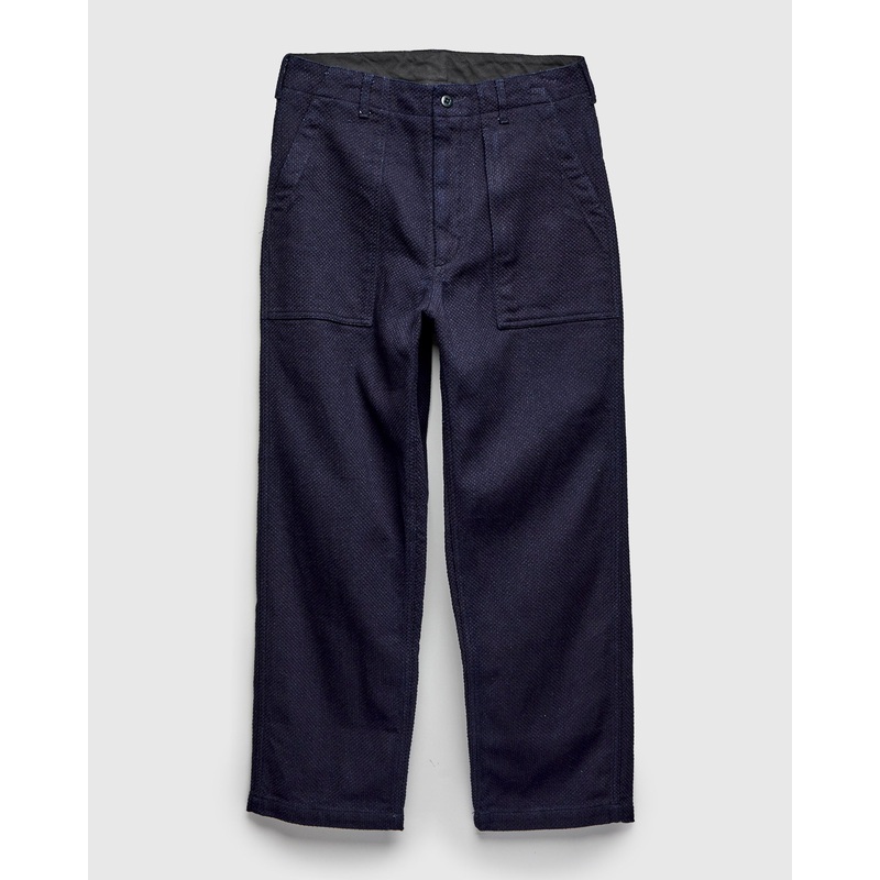 “No-Gi” Fatigue Pants in Indigo Heavyweight Sashiko