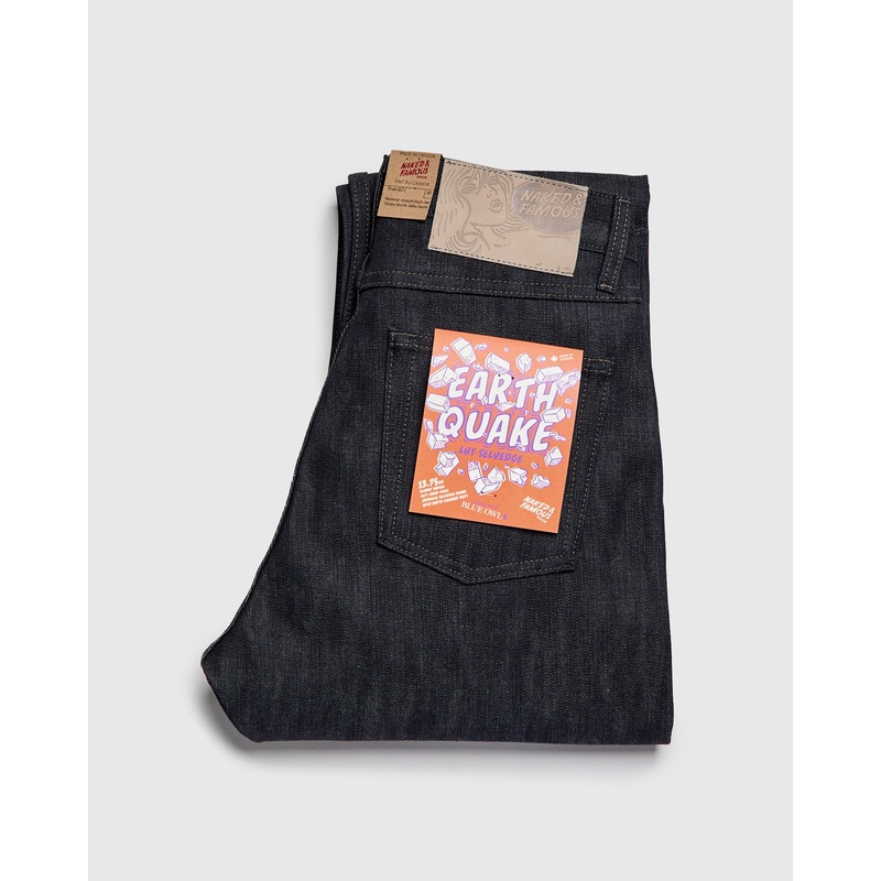 “Earthquake – Left Hand Twill” 13.75oz Selvedge Denim – True Guy Fit