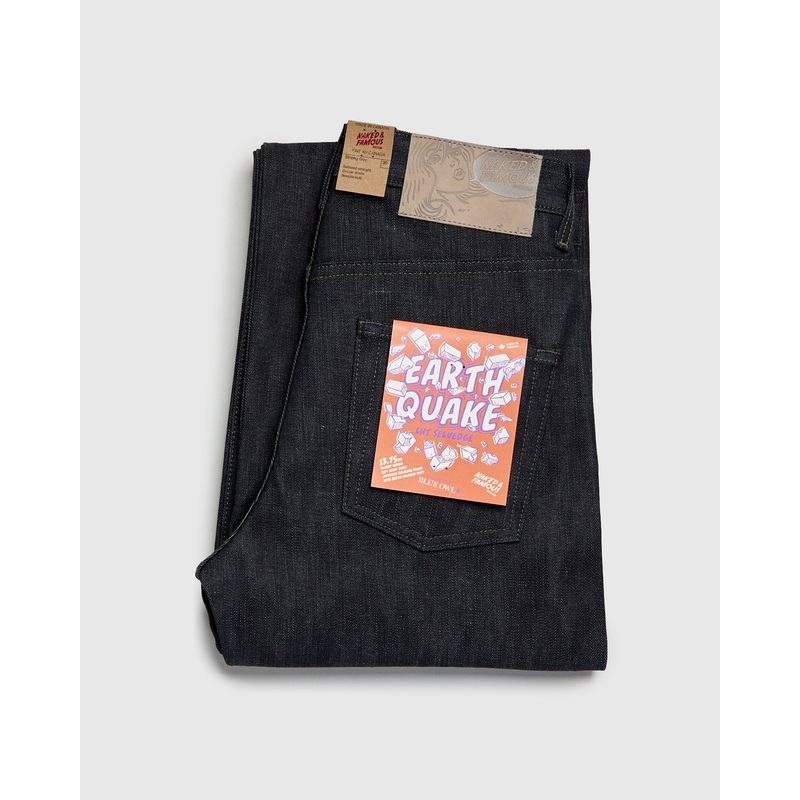 “Earthquake – Left Hand Twill” 13.75oz Slub Selvedge Denim – Strong Guy Fit