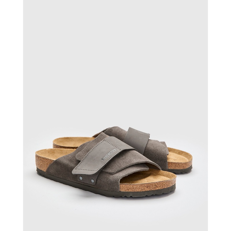 Kyoto Sandal in Concrete Grey Suede