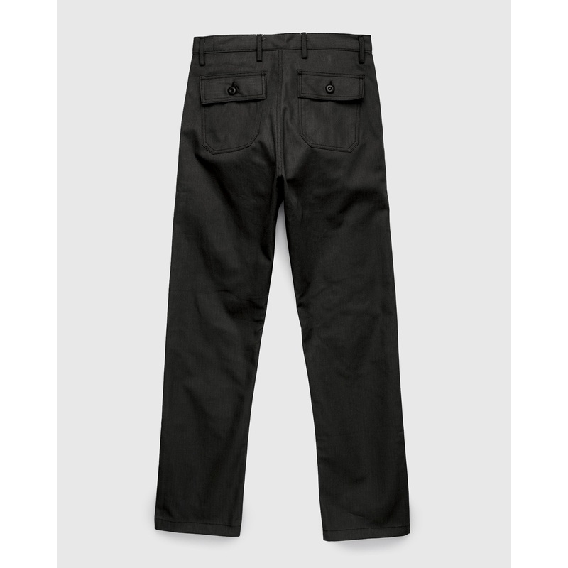 “Fatigue Pants” in 10oz Black Herringbone