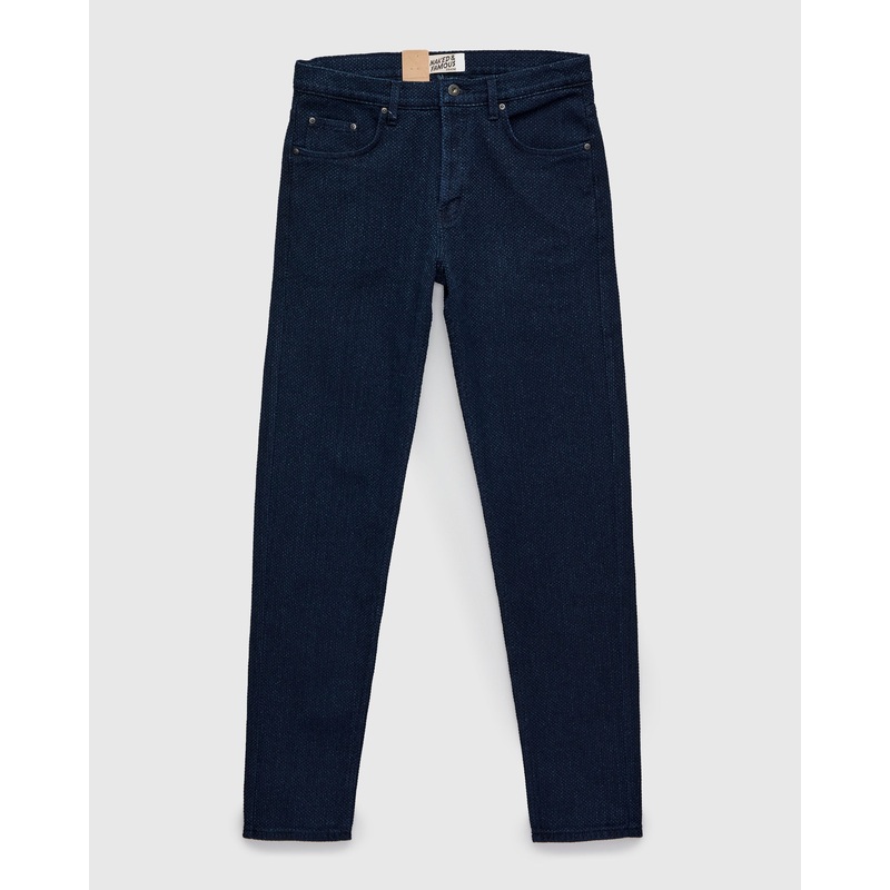 “Indigo Sashiko” 12.5oz Jacquard Denim – Easy Guy Fit