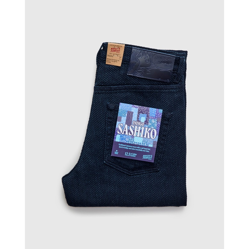 “Indigo Sashiko” 12.5oz Jacquard Denim – Easy Guy Fit