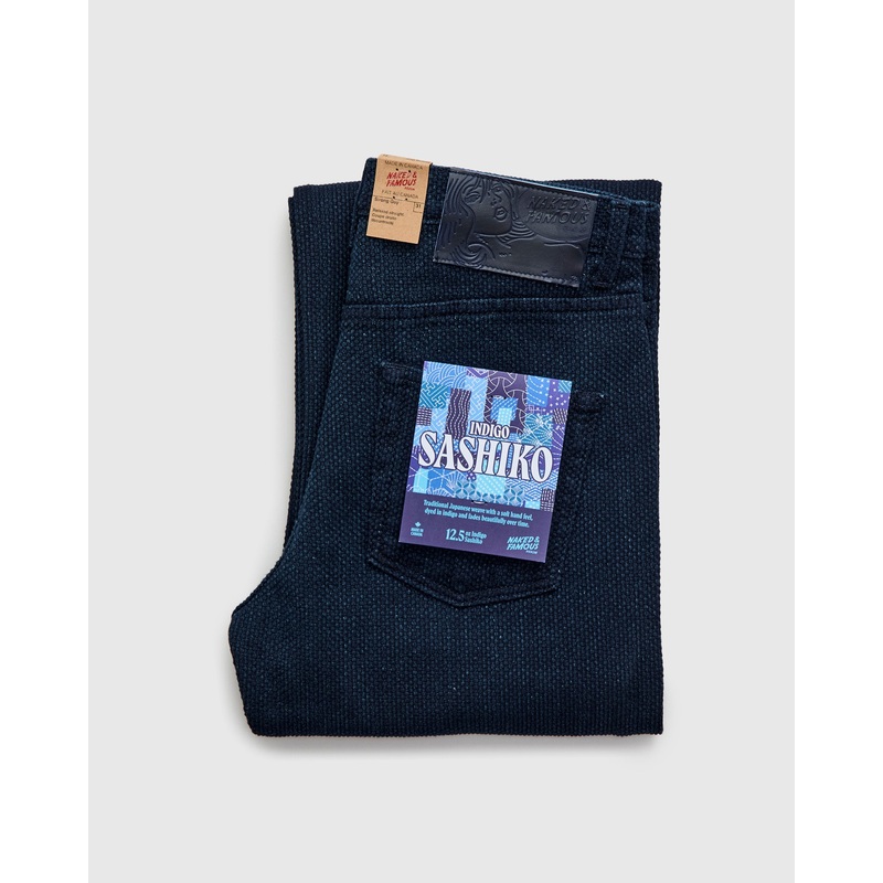 “Indigo Sashiko” 12.5oz Jacquard Denim – Strong Guy Fit