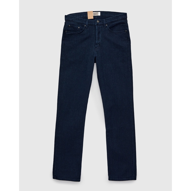 “Indigo Sashiko” 12.5oz Jacquard Denim – True Guy Fit
