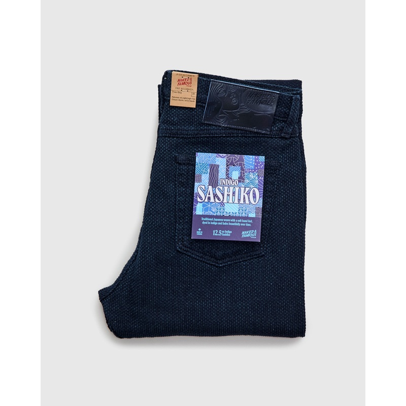 “Indigo Sashiko” 12.5oz Jacquard Denim – True Guy Fit